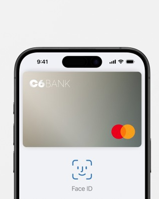 Cartão C6 Business nas carteiras digitais